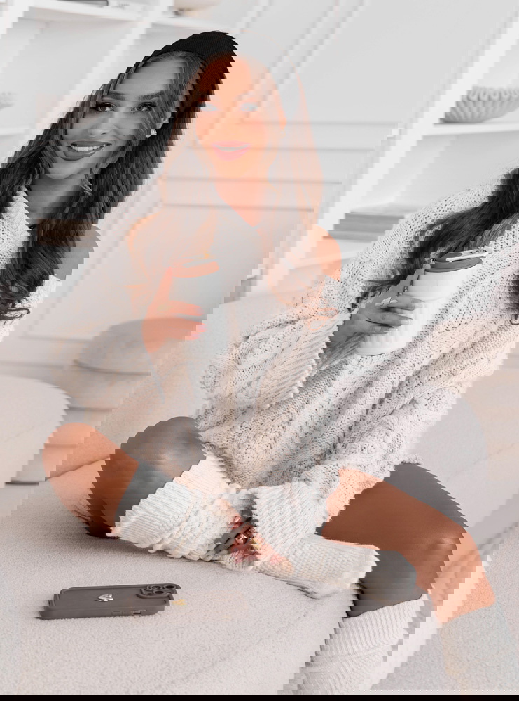 Czarna prążkowana opaska Laurainee