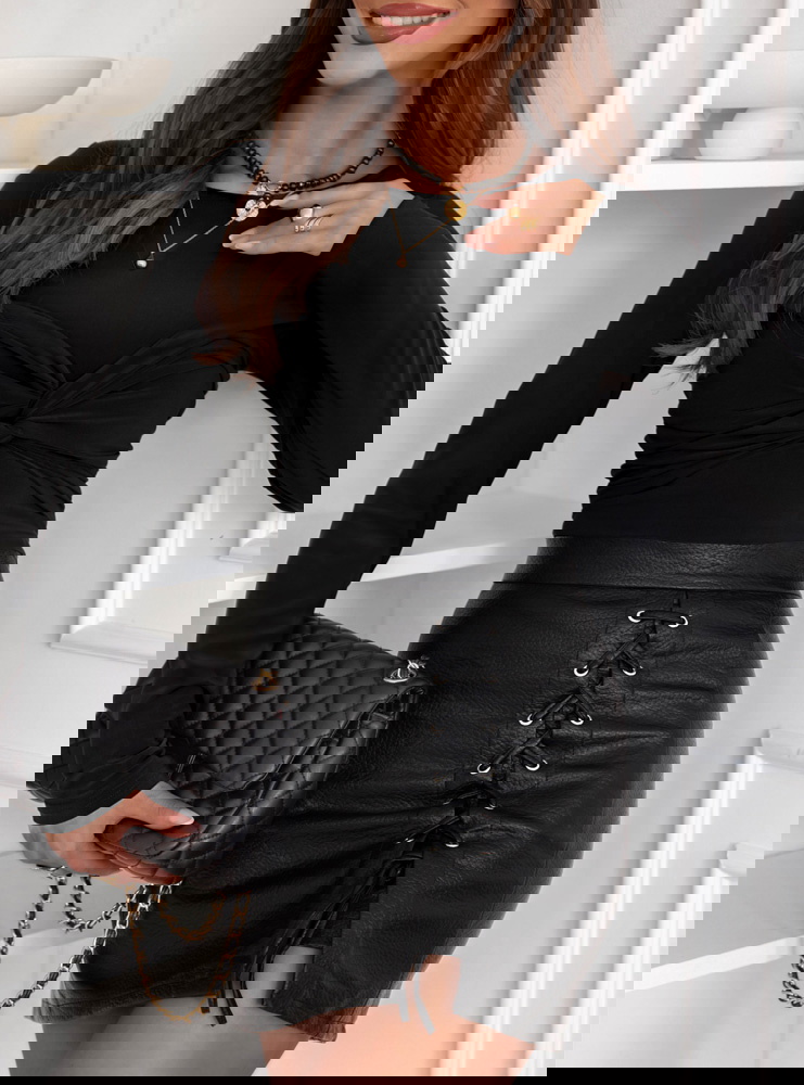 Czarna dopasowana bluzka Barretta