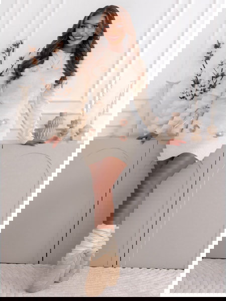 Swetrowa sukienka z...