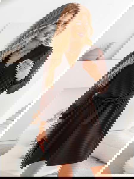 Czekoladowa sukienka z...