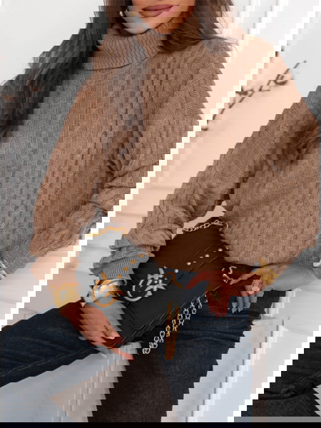 Sweter oversize z golfem... 2