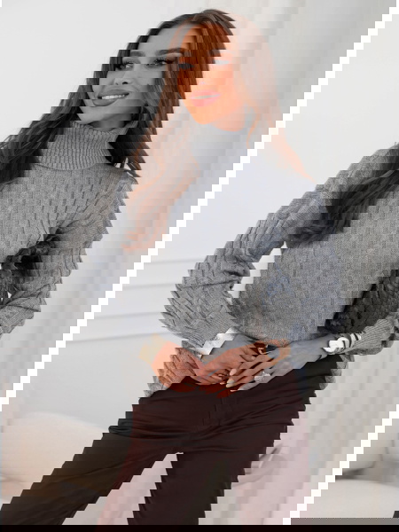 Szary sweter oversize z... 2