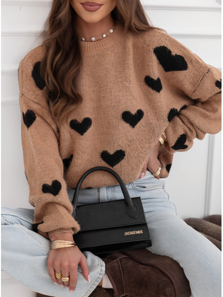 Sweter w serduszka Neffe -...