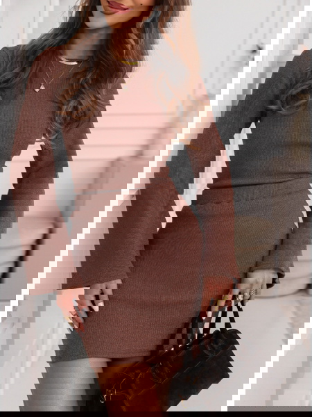 Prążkowany komplet bluzka i... 2