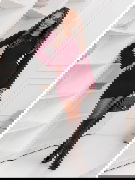 Bordowy prążkowany komplet... 2