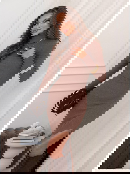 Prążkowany komplet bluzka i... 2