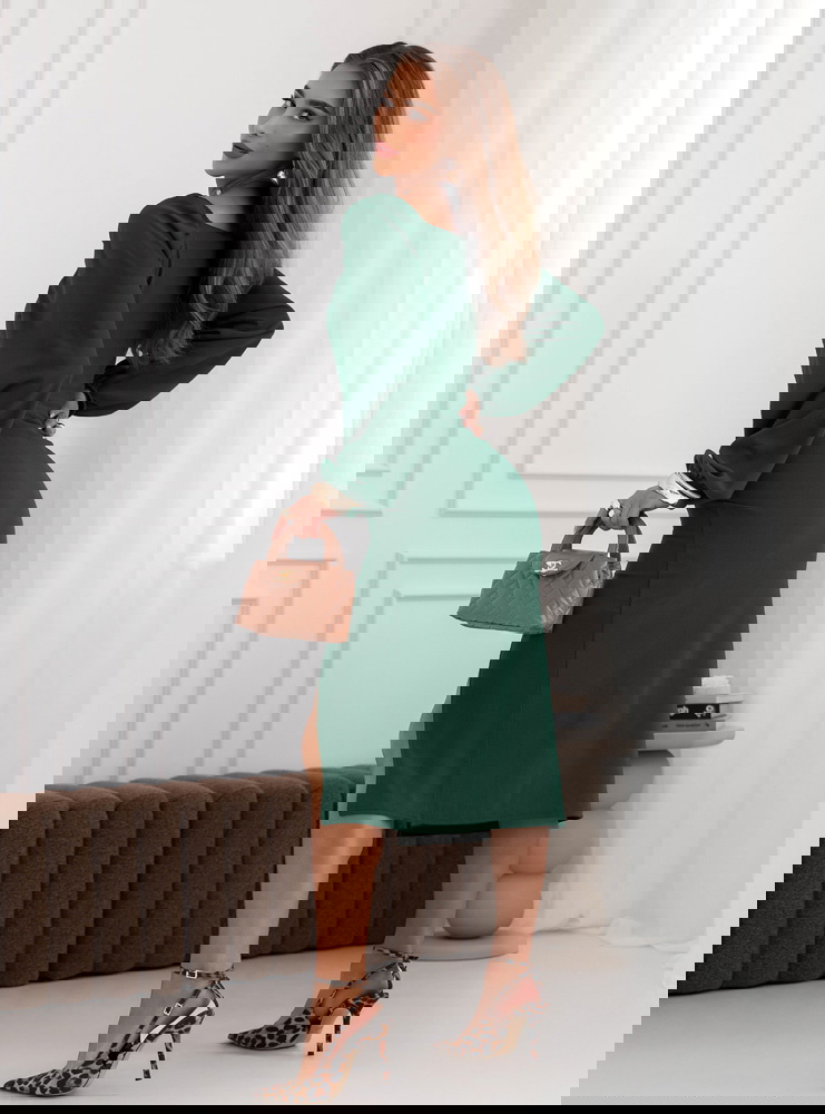 Sukienka z rozcięciem Cathey -...