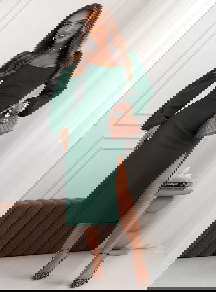 Sukienka z rozcięciem Cathey -...