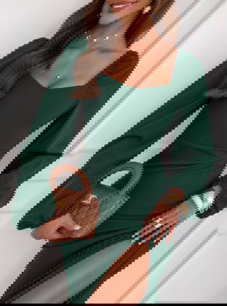 Sukienka z rozcięciem Cathey -...