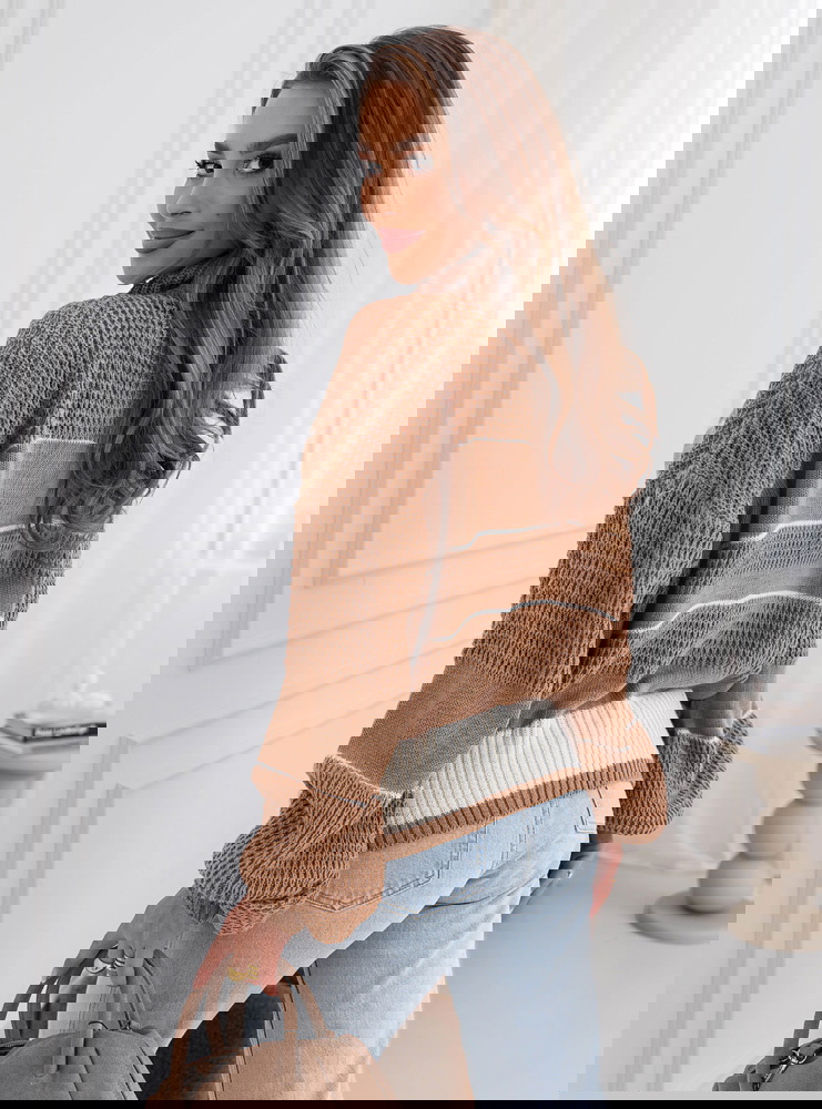 Sweter oversize z guzikami Micheal -...