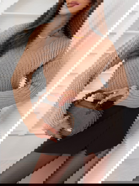 Ażurowy sweter Chrysann -...