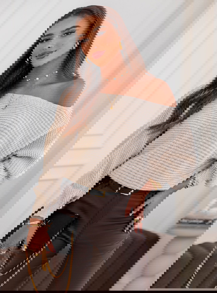 Beżowy sweter oversize Magalita