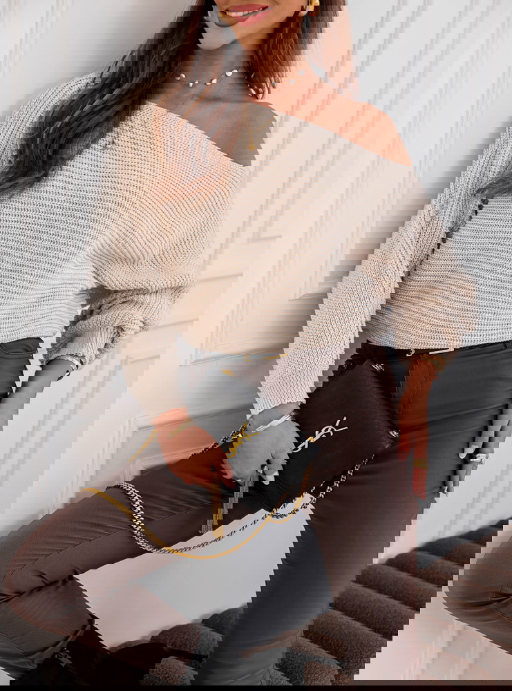 Beżowy sweter oversize Magalita