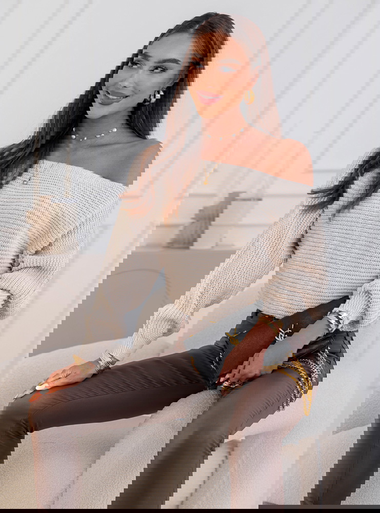 Beżowy sweter oversize Magalita