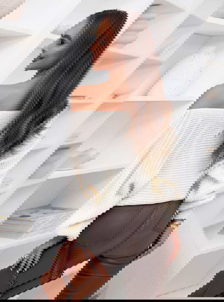 Sweter oversize Magalita - ecru