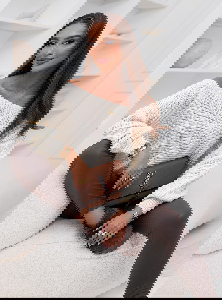 Sweter oversize Magalita - ecru