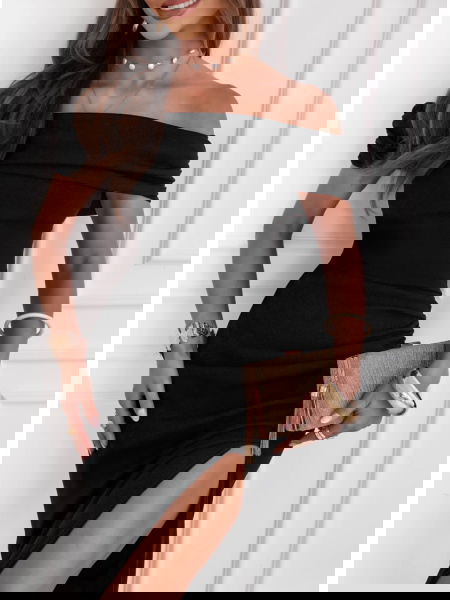 Czarna długa dopasowana... 2