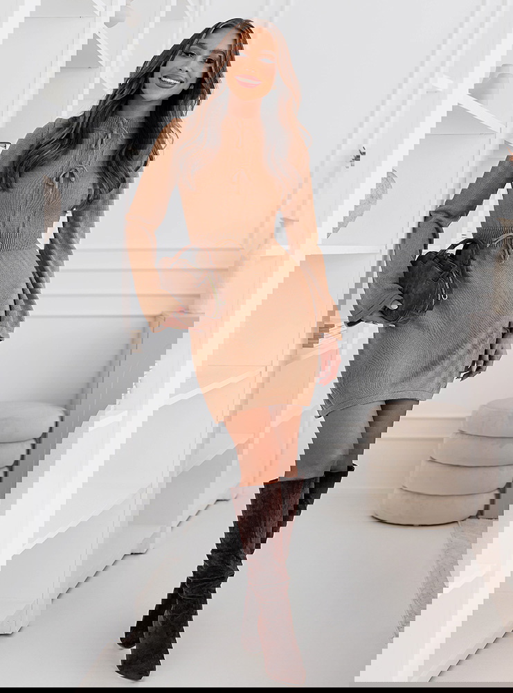 Swetrowa sukienka mini Maitildaa -...