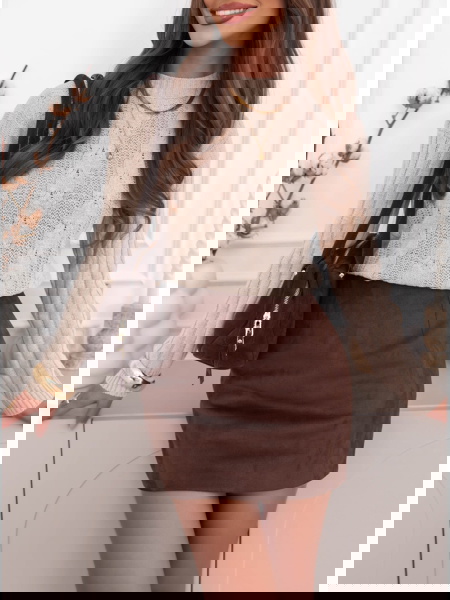 Beżowy sweter z... 2