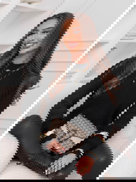 Czarny sweter z... 2