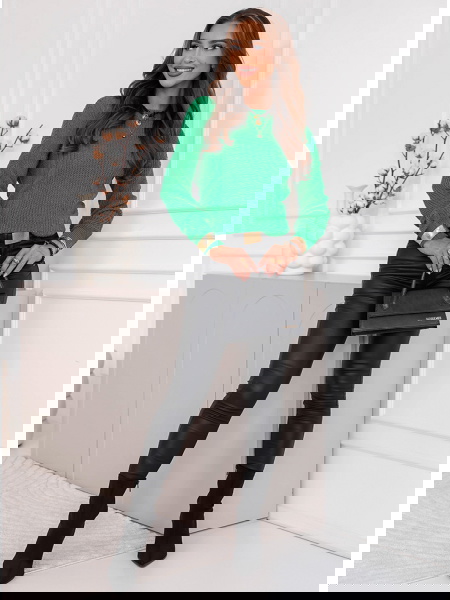 Zielony sweter z... 2