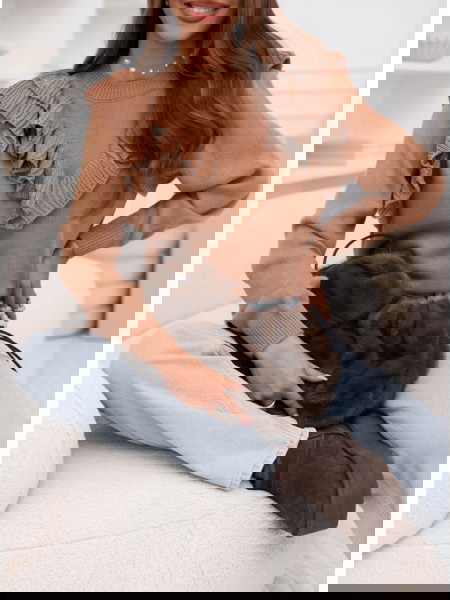 Sweter z falbankami Chalonn... 2