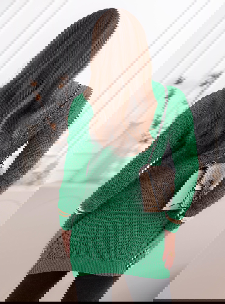 Zielony sweter z golfem Evilou