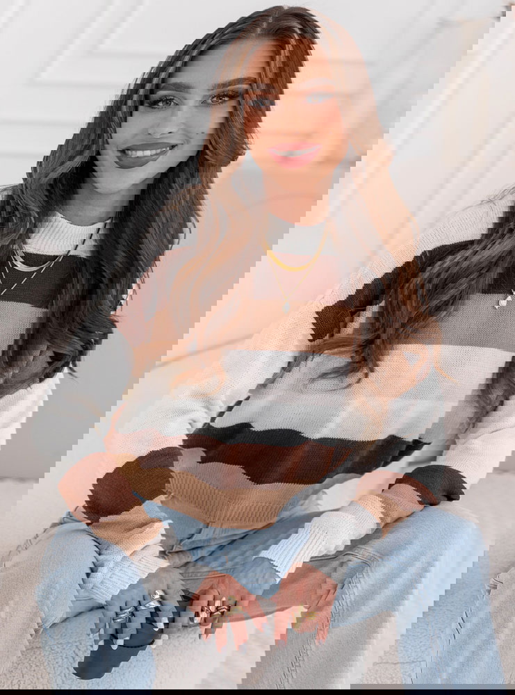 Sweter w paski Patsie - wzór 1