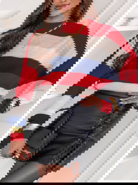 Sweter w paski Patsie - wzór 3 2