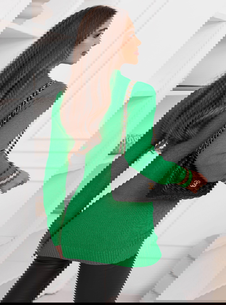 Zielony sweter z półgolfem Philicia