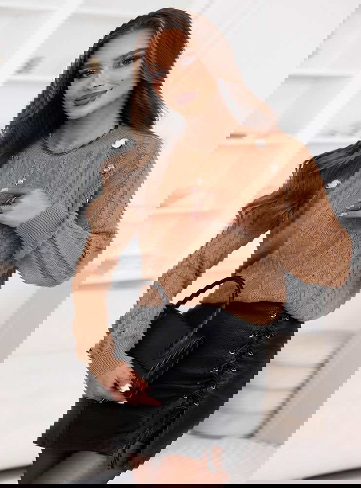 Sweter z ozdobnymi guzikami Rydia -...