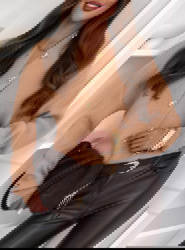 Sweter zapinany na guziki Jacquie -...