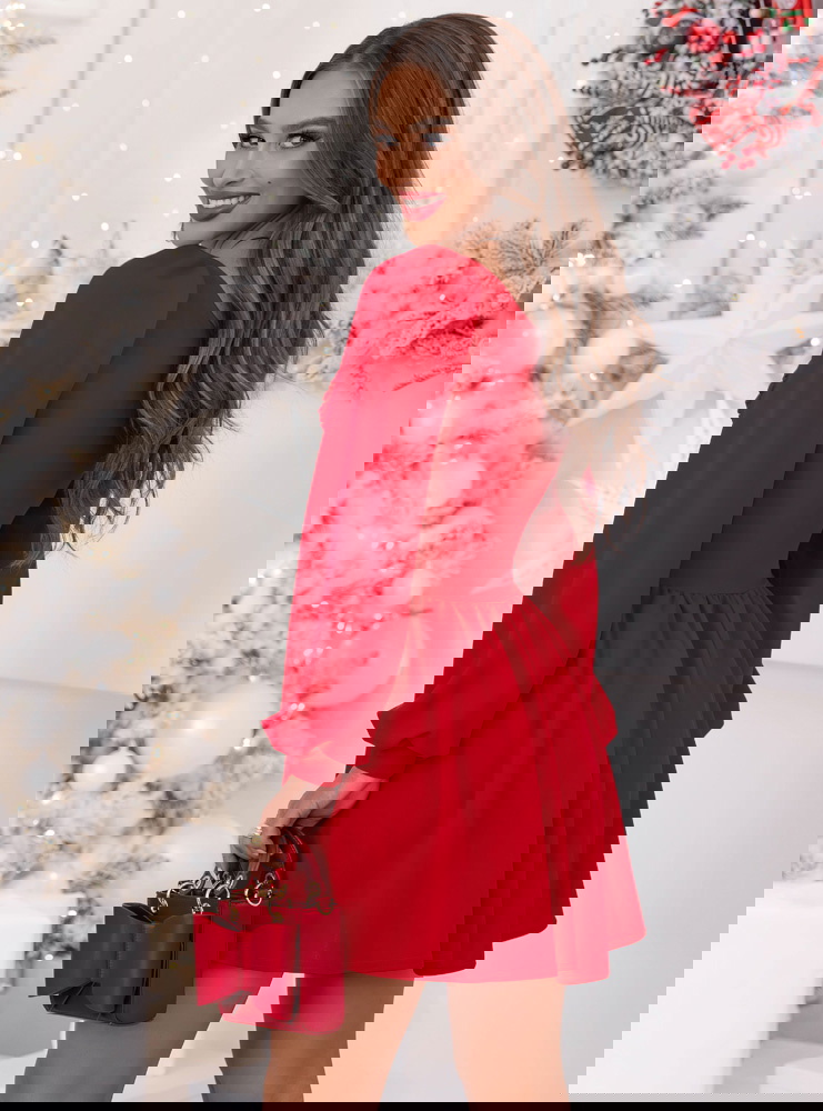 Malinowa rozkloszowana świąteczna...