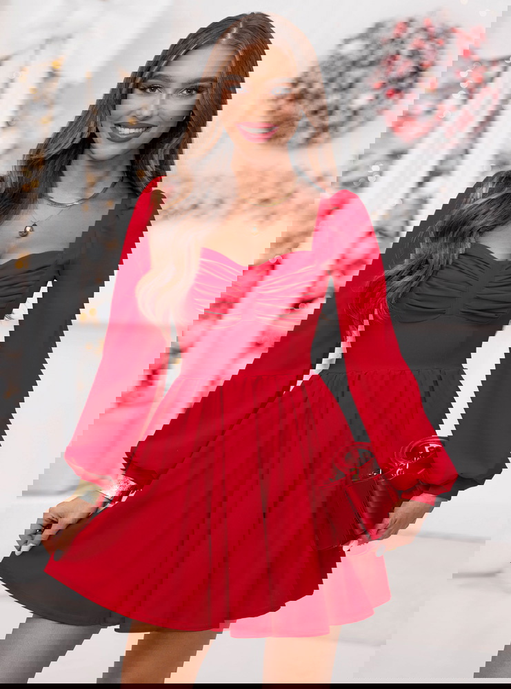 Malinowa rozkloszowana świąteczna...