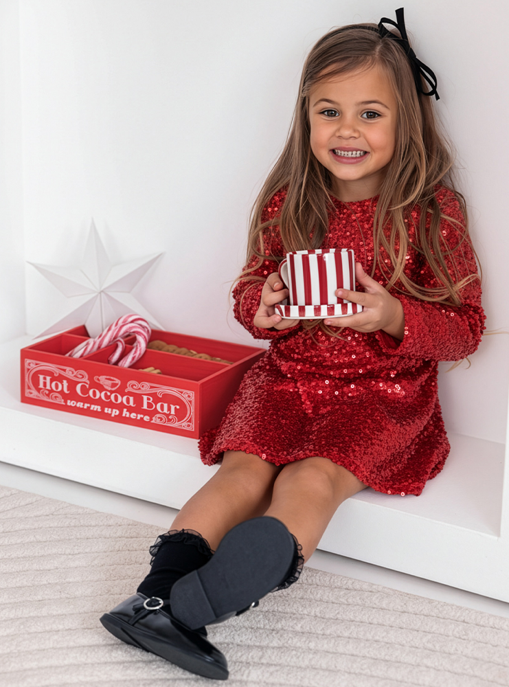 Malinowa cekinowa świąteczna sukienka...