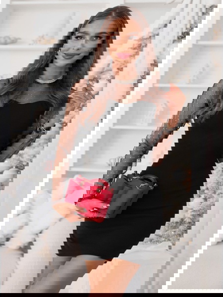 Czarna świąteczna sukienka...