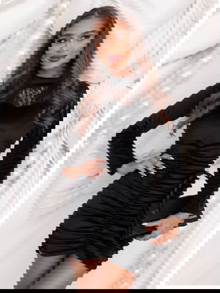 Czarna welurowa świąteczna... 2