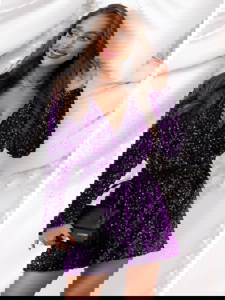 Fioletowy cekinowy...