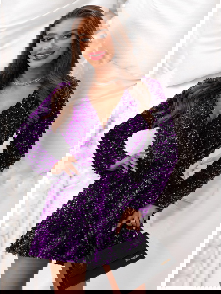 Fioletowy cekinowy... 2