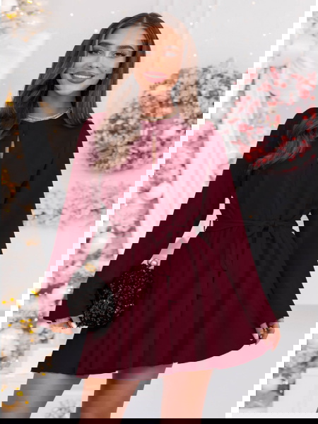 Bordowy świąteczny...