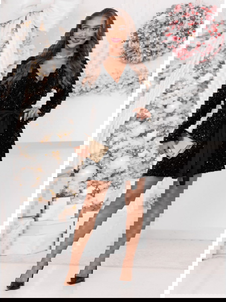 Czarna świąteczna cekinowa... 2