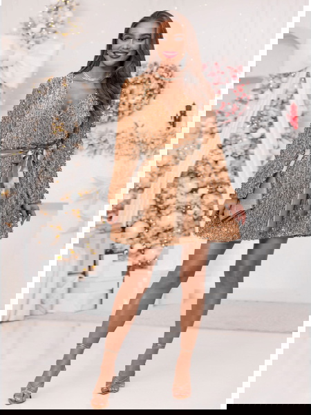 Złota świąteczna cekinowa... 2