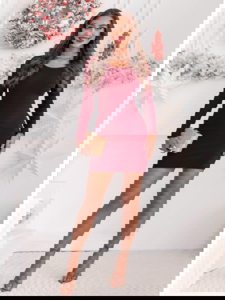 Bordowa prążkowana...