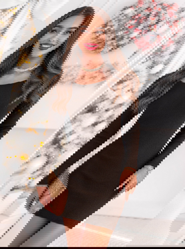 Czekoladowa prążkowana dopasowana...