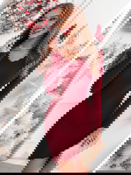 Bordowa prążkowana... 2