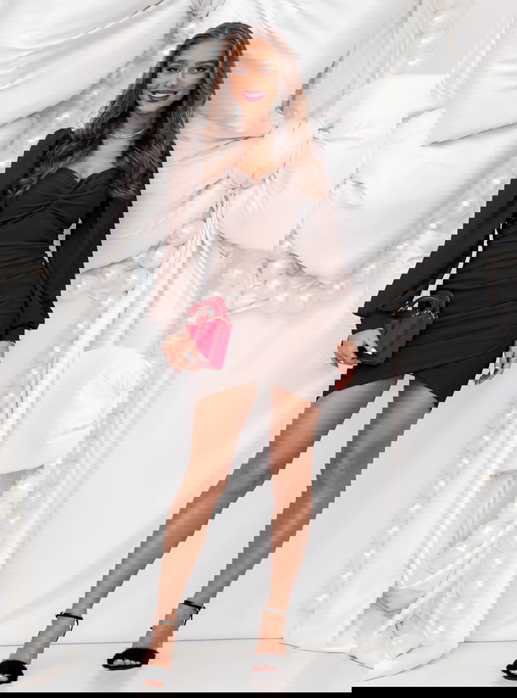 Czekoladowa sukienka na święta z...