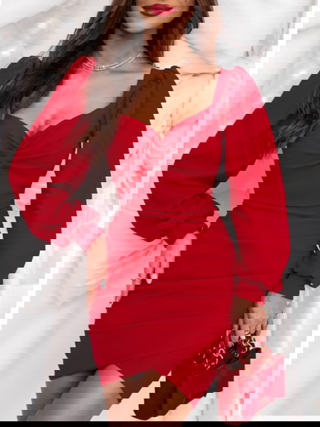 Malinowa sukienka na święta...