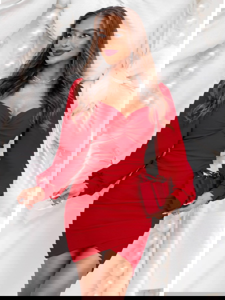 Malinowa sukienka na święta... 2