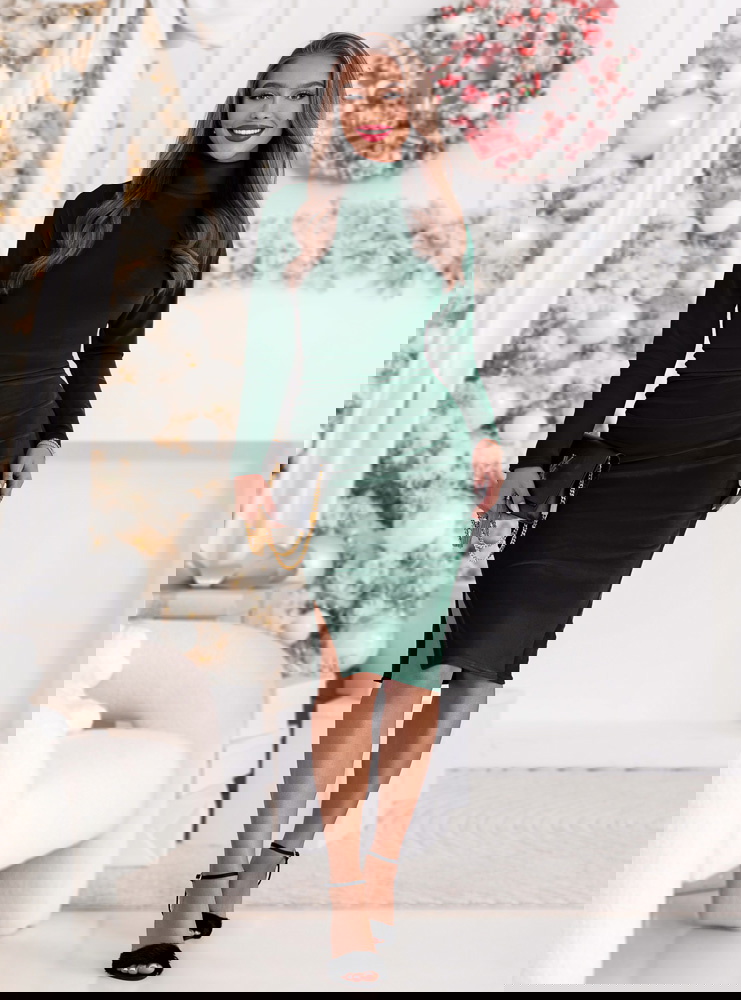 Welurowa świąteczna sukienka z...