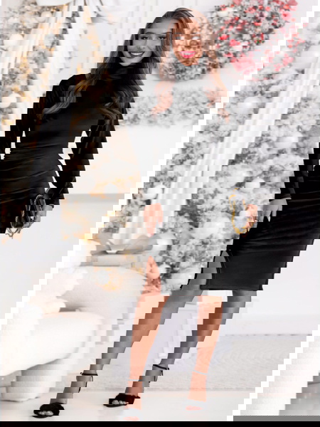 Czarna welurowa świąteczna... 2